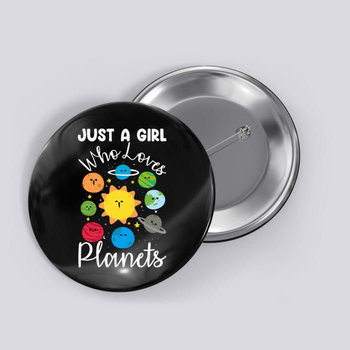 Just A Who Loves Planets Space Planets Stars Button