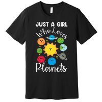 Just A Who Loves Planets Space Planets Stars Premium T-Shirt