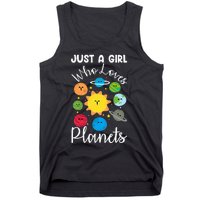 Just A Who Loves Planets Space Planets Stars Tank Top