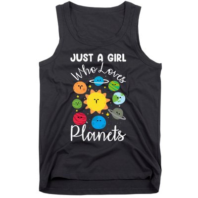 Just A Who Loves Planets Space Planets Stars Tank Top