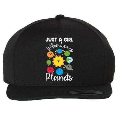 Just A Who Loves Planets Space Planets Stars Wool Snapback Cap