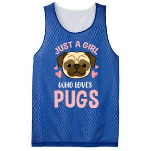 Just A Who Loves Pugs Gift Mesh Reversible Basketball Jersey Tank