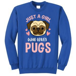 Just A Who Loves Pugs Gift Tall Sweatshirt