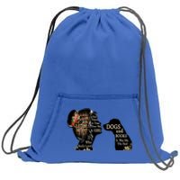 Just A Who Loves Books And Dogs Gift Sweatshirt Cinch Pack Bag