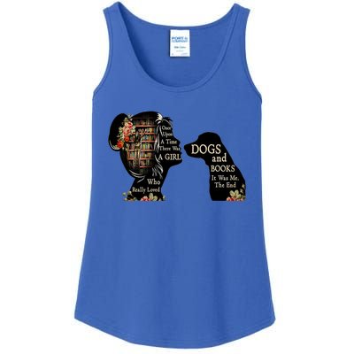 Just A Who Loves Books And Dogs Gift Ladies Essential Tank