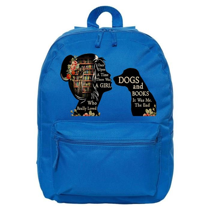 Just A Who Loves Books And Dogs Gift 16 in Basic Backpack