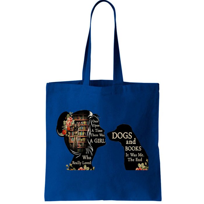 Just A Who Loves Books And Dogs Gift Tote Bag