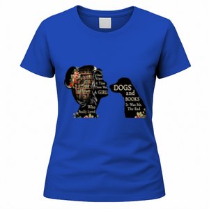 Just A Who Loves Books And Dogs Gift Women's T-Shirt