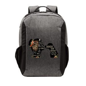 Just A Who Loves Books And Dogs Gift Vector Backpack