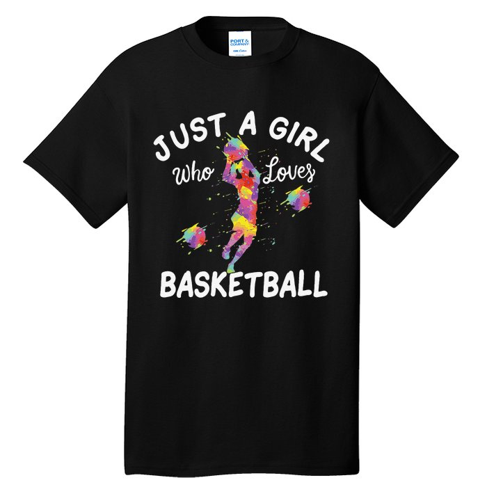 Just A  Who Loves Basketball sport lovers Funny Tall T-Shirt