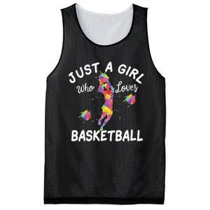 Just A  Who Loves Basketball sport lovers Funny Mesh Reversible Basketball Jersey Tank