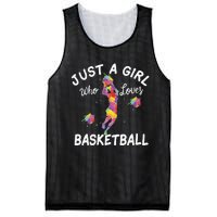 Just A  Who Loves Basketball sport lovers Funny Mesh Reversible Basketball Jersey Tank