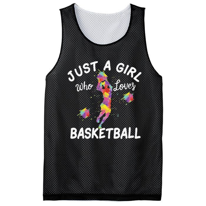 Just A  Who Loves Basketball sport lovers Funny Mesh Reversible Basketball Jersey Tank