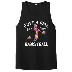 Just A  Who Loves Basketball sport lovers Funny PosiCharge Competitor Tank