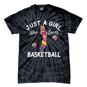 Just A  Who Loves Basketball sport lovers Funny Tie-Dye T-Shirt