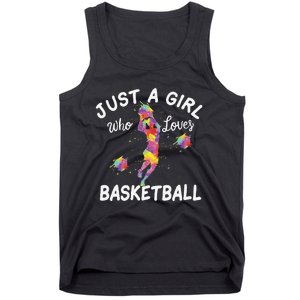 Just A  Who Loves Basketball sport lovers Funny Tank Top