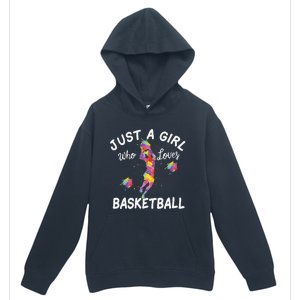 Just A  Who Loves Basketball sport lovers Funny Urban Pullover Hoodie