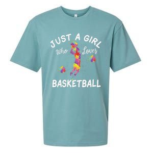 Just A  Who Loves Basketball sport lovers Funny Sueded Cloud Jersey T-Shirt