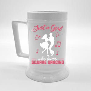 Just A Who Loves Square Dancing Meaningful Gift Beer Stein