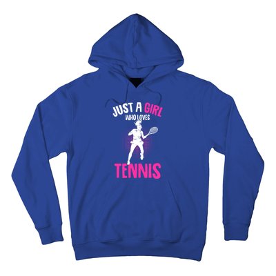 Just A Who Loves Tennis Player Gift Hoodie