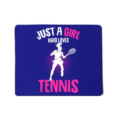 Just A Who Loves Tennis Player Gift Mousepad