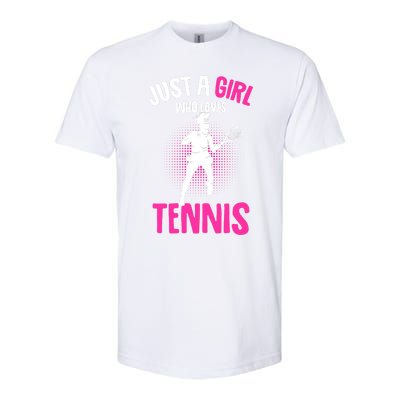 Just A Who Loves Tennis Player Gift Softstyle® CVC T-Shirt