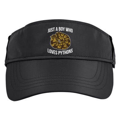 Just A Who Loves Ball Pythons Cute Ball Python Snake Gift Adult Drive Performance Visor