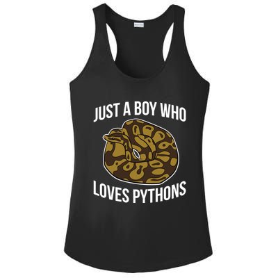 Just A Who Loves Ball Pythons Cute Ball Python Snake Gift Ladies PosiCharge Competitor Racerback Tank