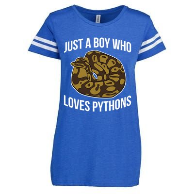 Just A Who Loves Ball Pythons Cute Ball Python Snake Gift Enza Ladies Jersey Football T-Shirt