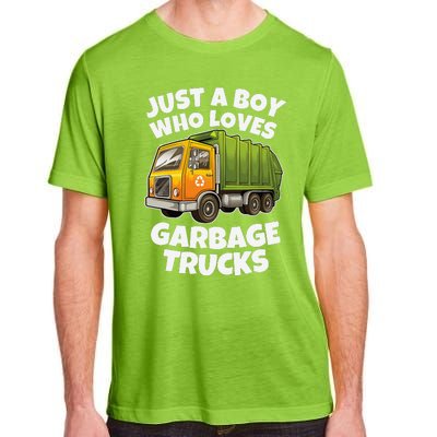 Just A Who Loves Garbage Trucks Recycling Day Adult ChromaSoft Performance T-Shirt