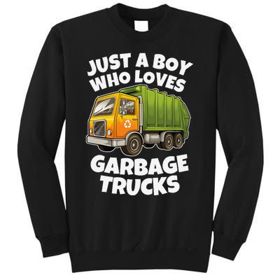 Just A Who Loves Garbage Trucks Recycling Day Sweatshirt