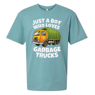 Just A Who Loves Garbage Trucks Recycling Day Sueded Cloud Jersey T-Shirt