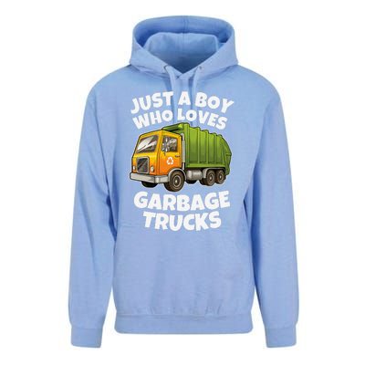 Just A Who Loves Garbage Trucks Recycling Day Unisex Surf Hoodie