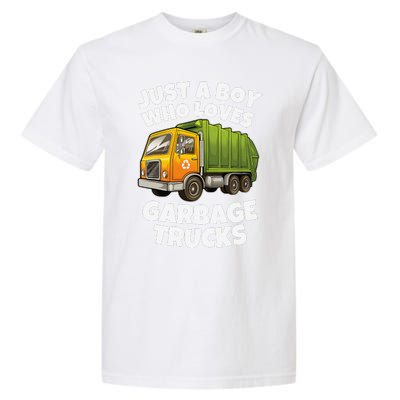 Just A Who Loves Garbage Trucks Recycling Day Garment-Dyed Heavyweight T-Shirt