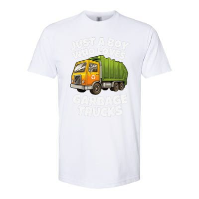 Just A Who Loves Garbage Trucks Recycling Day Softstyle CVC T-Shirt