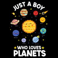 Just A Who Loves Planets & Solar System Space Science Drawstring Bag