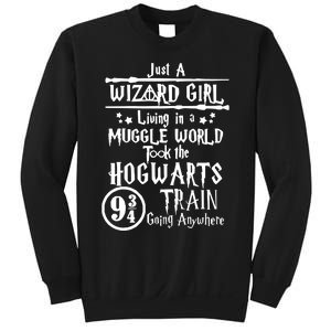 Just A Wizard Girl Living In A Muggle World Took The Hogwarts Train Going Sweatshirt