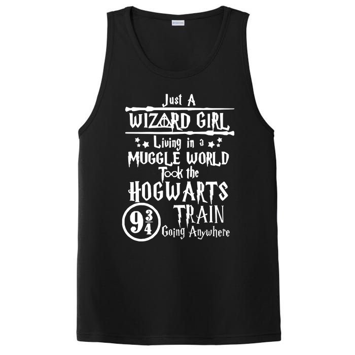 Just A Wizard Girl Living In A Muggle World Took The Hogwarts Train Going PosiCharge Competitor Tank