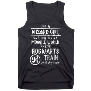 Just A Wizard Girl Living In A Muggle World Took The Hogwarts Train Going Tank Top