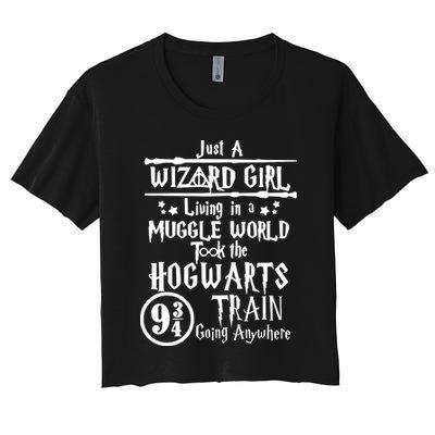 Just A Wizard Girl Living In A Muggle World Took The Hogwarts Train Going Crop Top