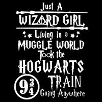 Just A Wizard Girl Living In A Muggle World Took The Hogwarts Train Going Wool Snapback Cap