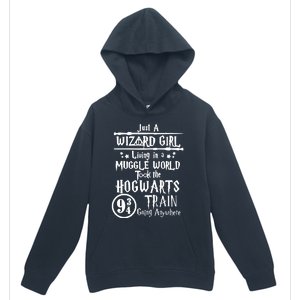 Just A Wizard Girl Living In A Muggle World Took The Hogwarts Train Going Urban Pullover Hoodie