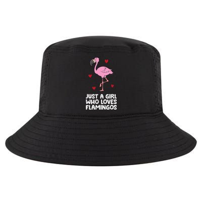 Just A  Who Loves Flamingos Cool Comfort Performance Bucket Hat