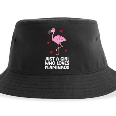 Just A  Who Loves Flamingos Sustainable Bucket Hat