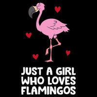 Just A  Who Loves Flamingos Bucket Hat