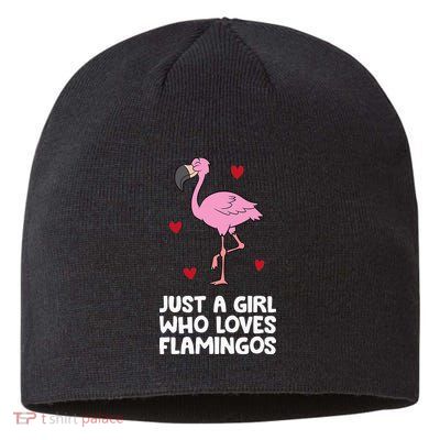 Just A  Who Loves Flamingos Sustainable Beanie