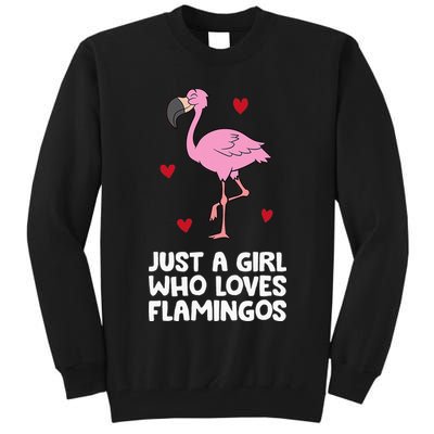 Just A  Who Loves Flamingos Tall Sweatshirt