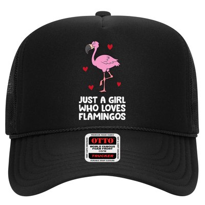 Just A  Who Loves Flamingos Trucker Hat