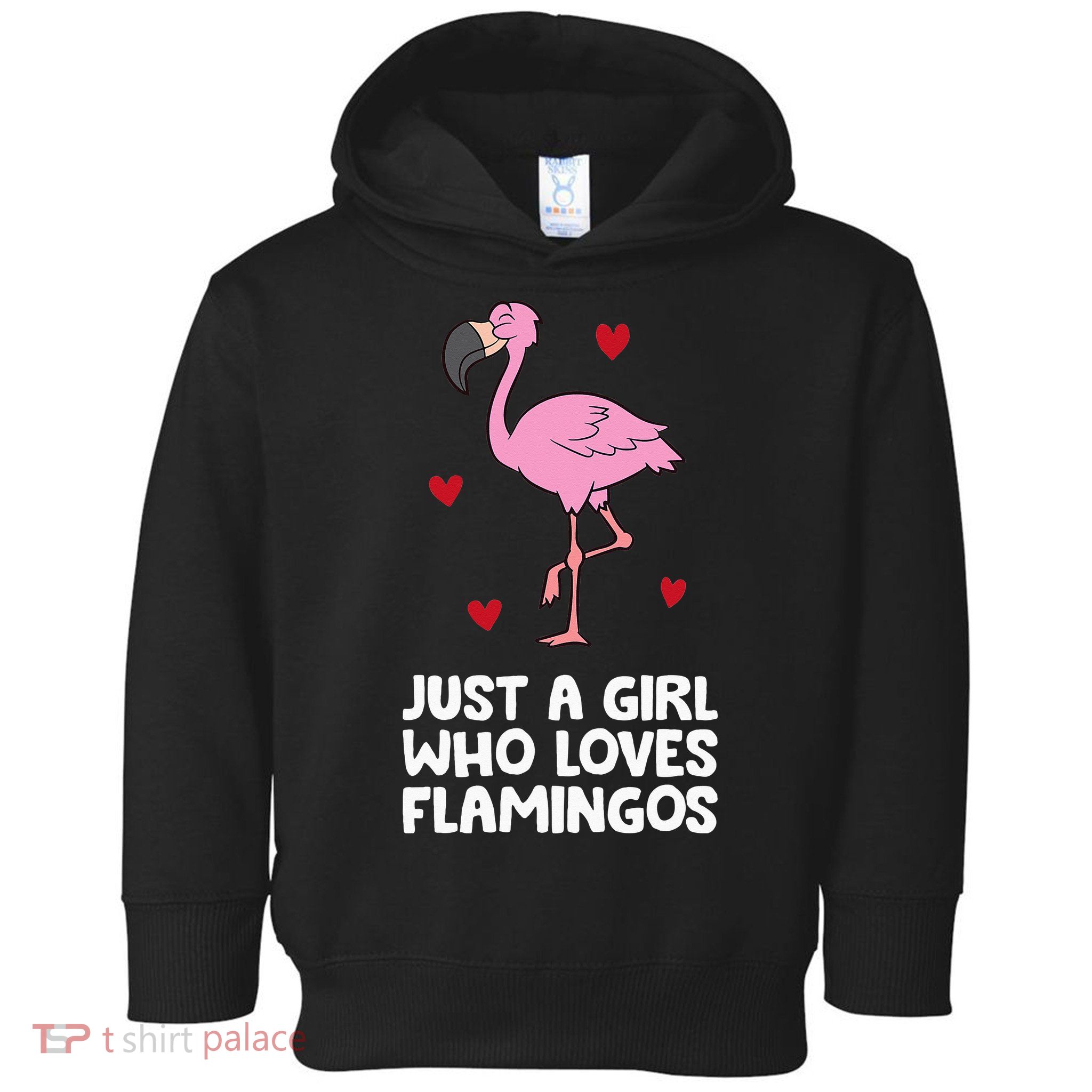 Just A  Who Loves Flamingos Toddler Hoodie