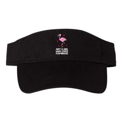 Just A  Who Loves Flamingos Valucap Bio-Washed Visor